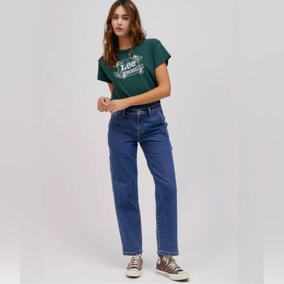 LEE X DAYDREAMER Carpenter WORKWEAR PANT in blue. 27 - Picture 3 of 12